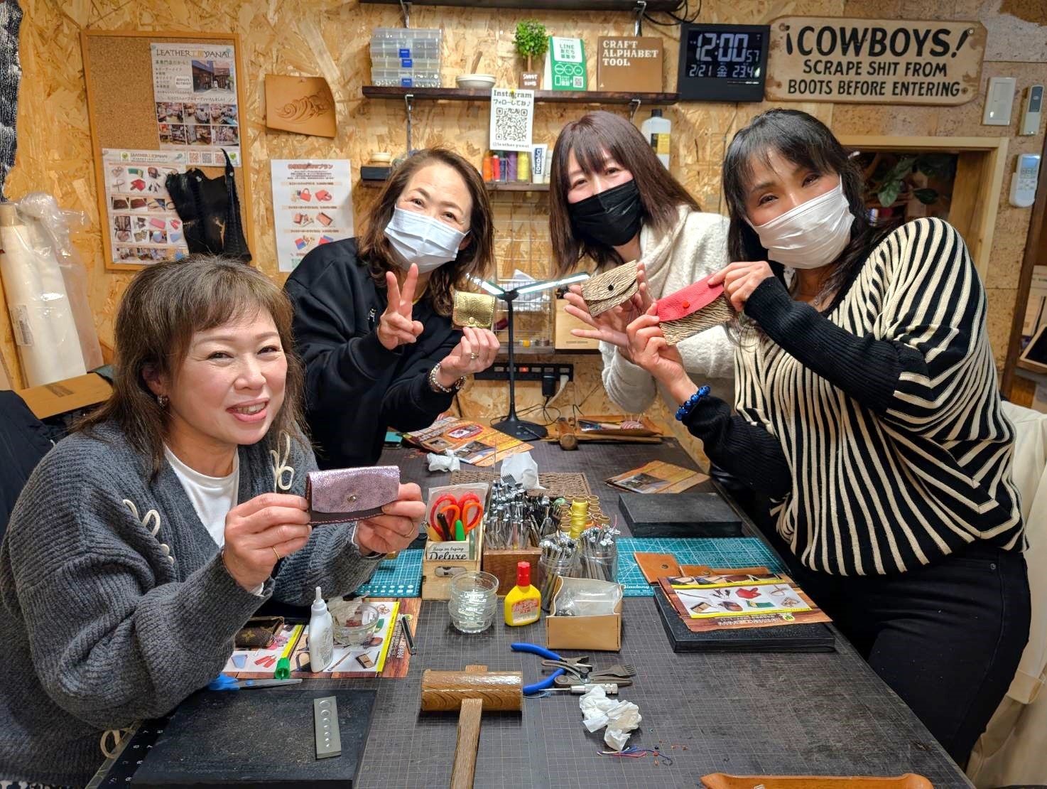 初めてでも出来るレザークラフト体験教室の写真3枚目