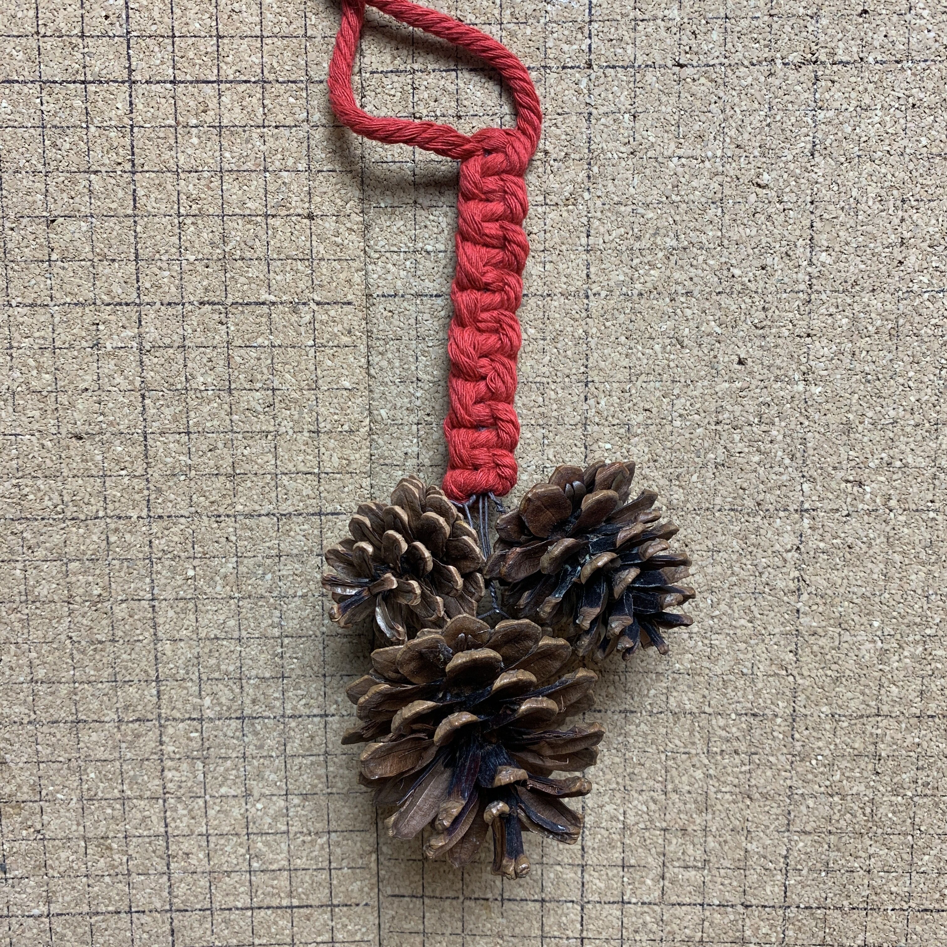 マクラメ編み　クリスマス　ガーランドの写真5枚目