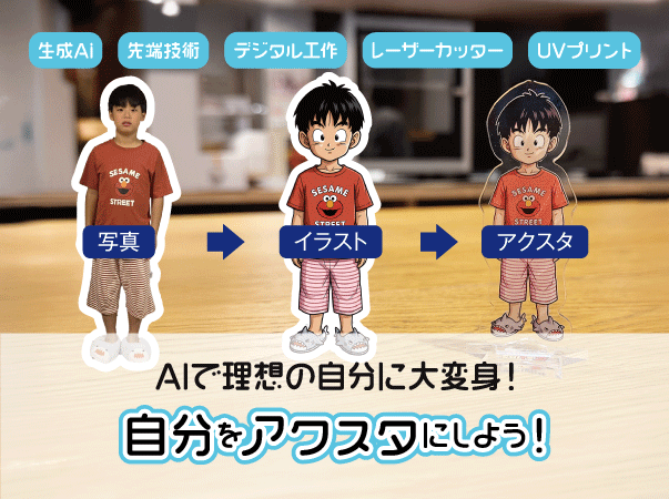 自分をアクスタにしよう！の写真