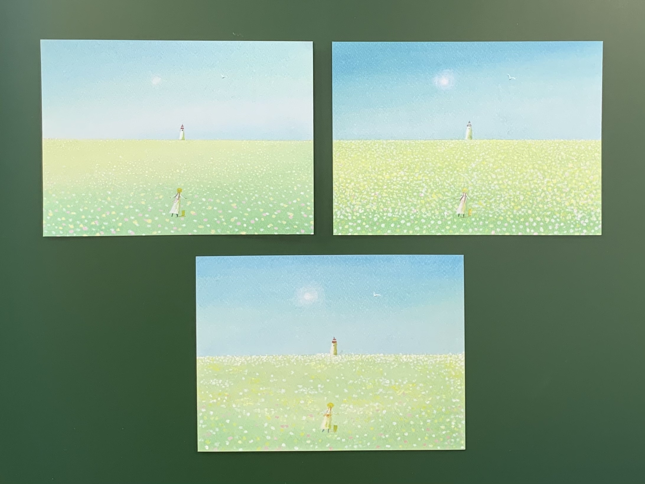 （葉祥明美術館公認）パステルと水彩で葉祥明さんの絵を描く講座「旅立ちの花畑」の写真4枚目