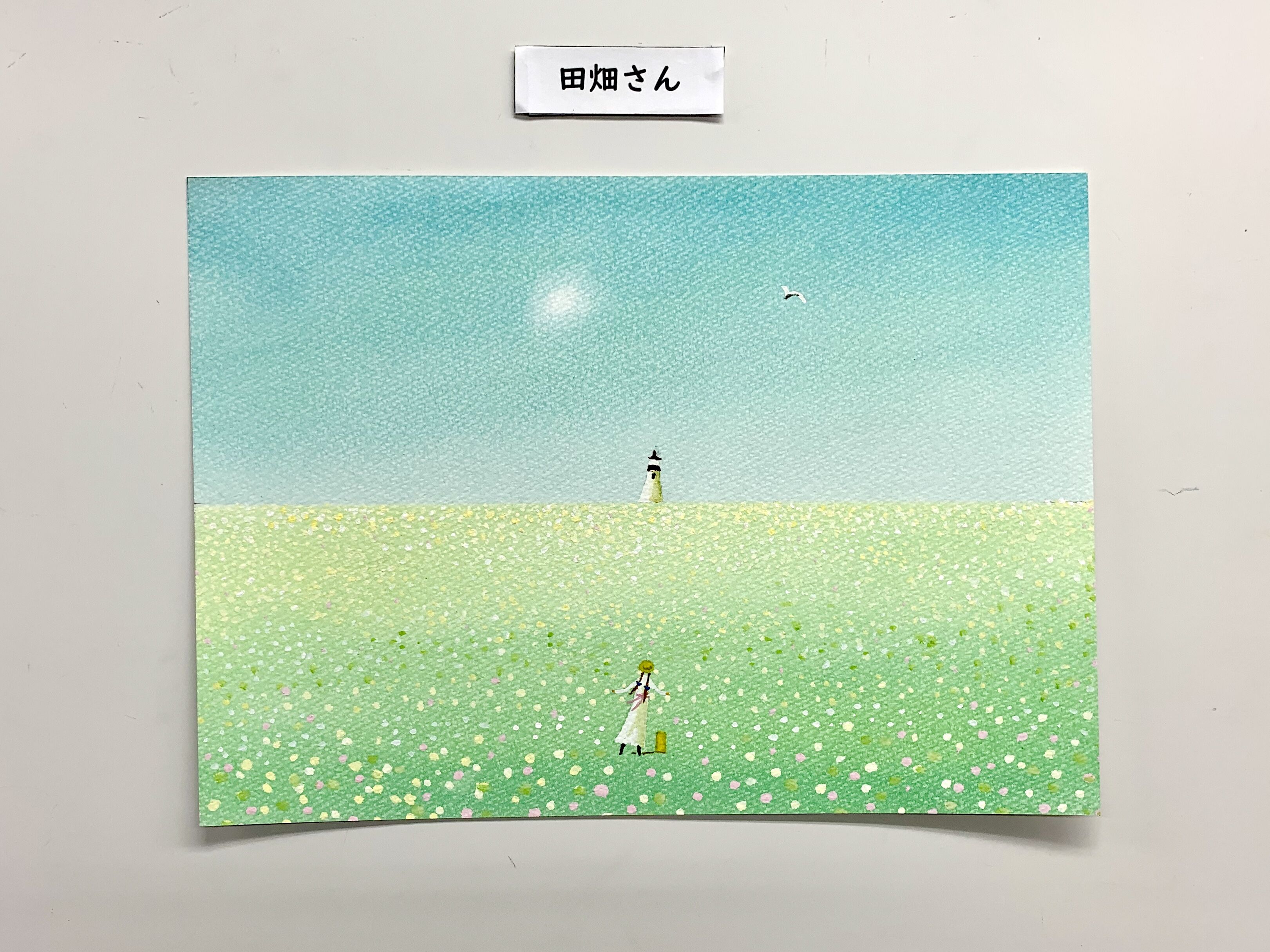 （葉祥明美術館公認）パステルと水彩で葉祥明さんの絵を描く講座「旅立ちの花畑」の写真4枚目