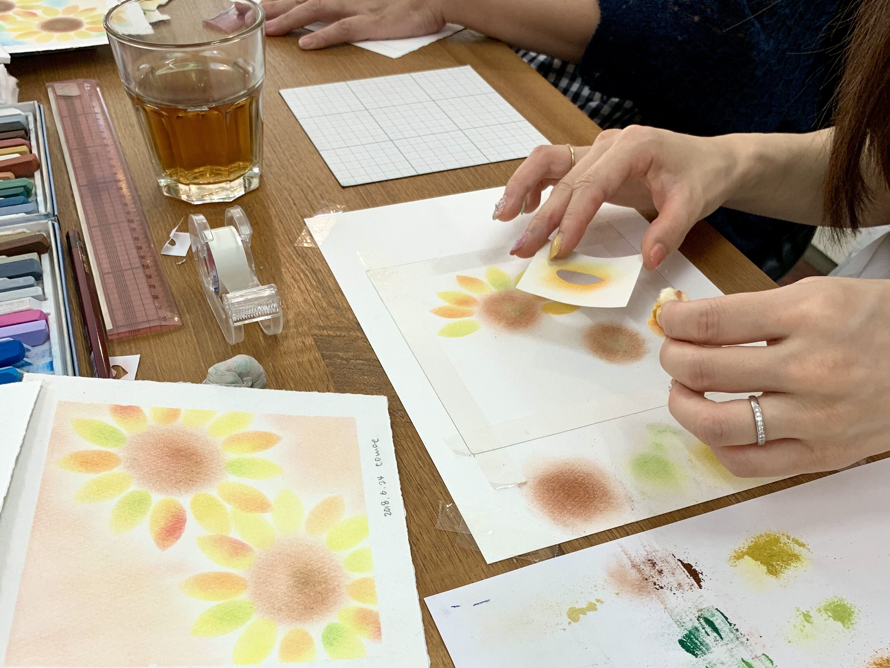 季節のパステル講座〜夏の絵を描こう〜の写真2枚目