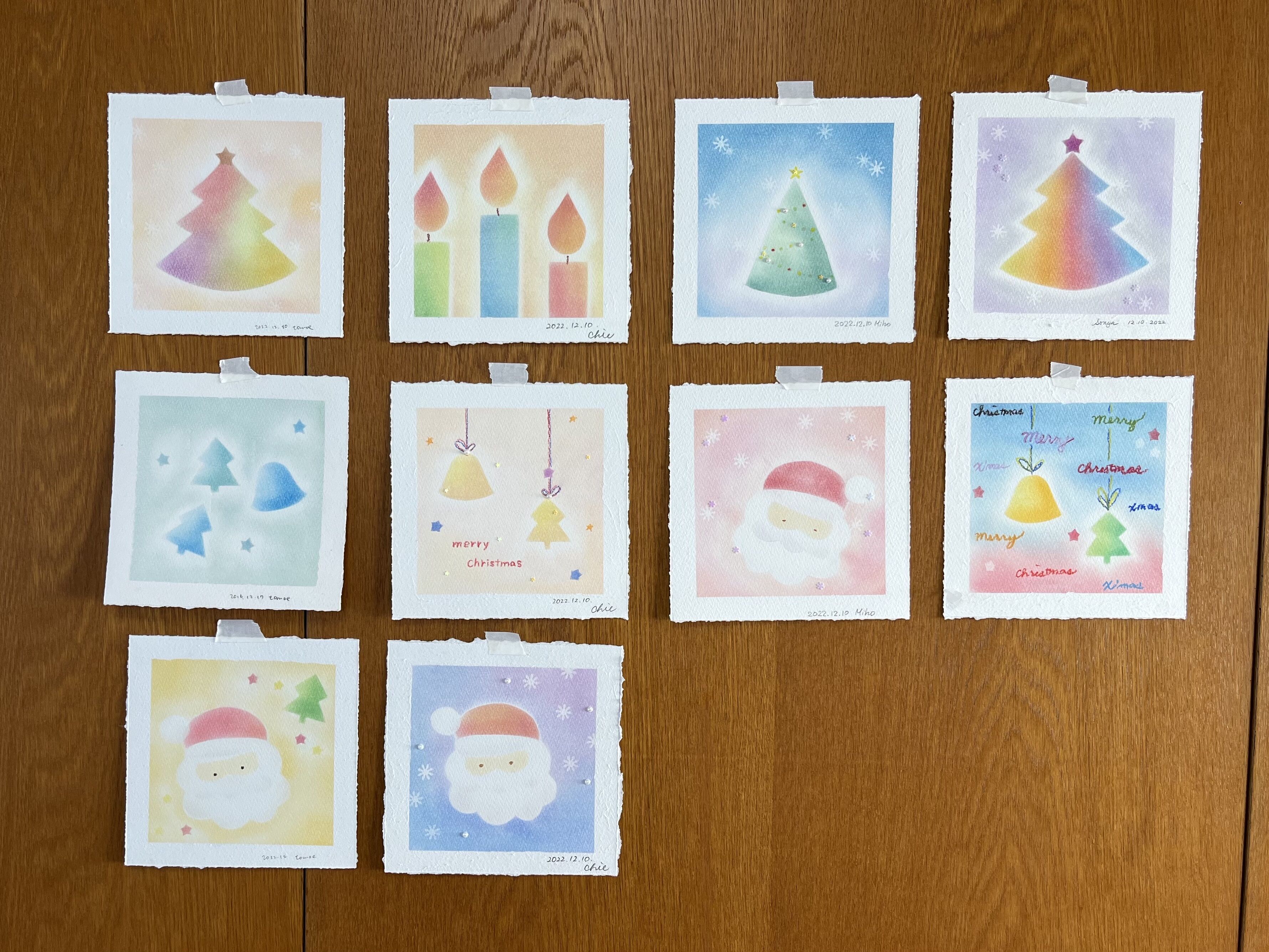 作品展特別ワークショップ「クリスマス」「紅葉」tomoepastel⭐︎田園調布の写真3枚目