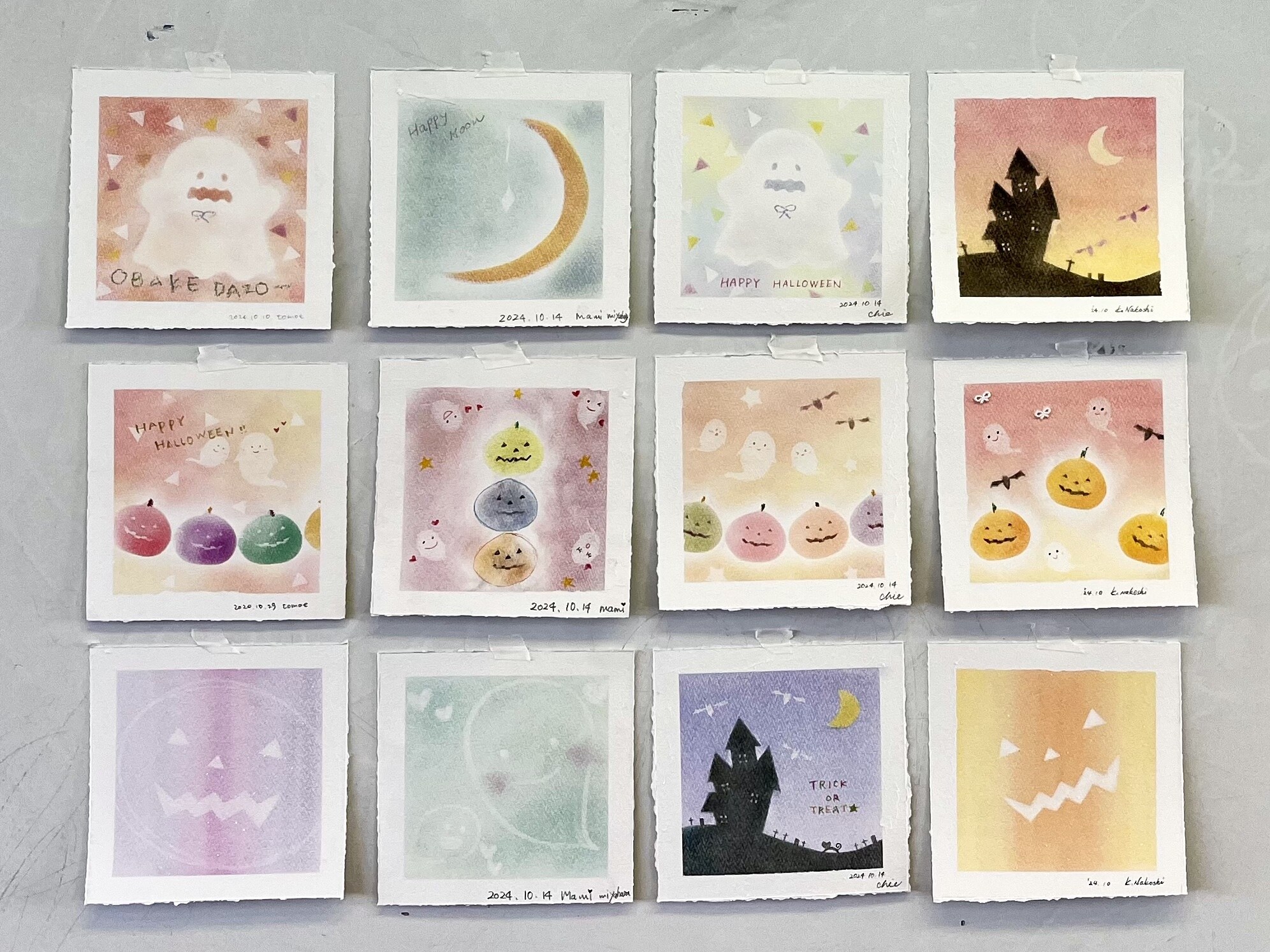 ＜季節のパステル＞パステルシャインアートで「ハロウィン」の絵を描こう！の写真2枚目