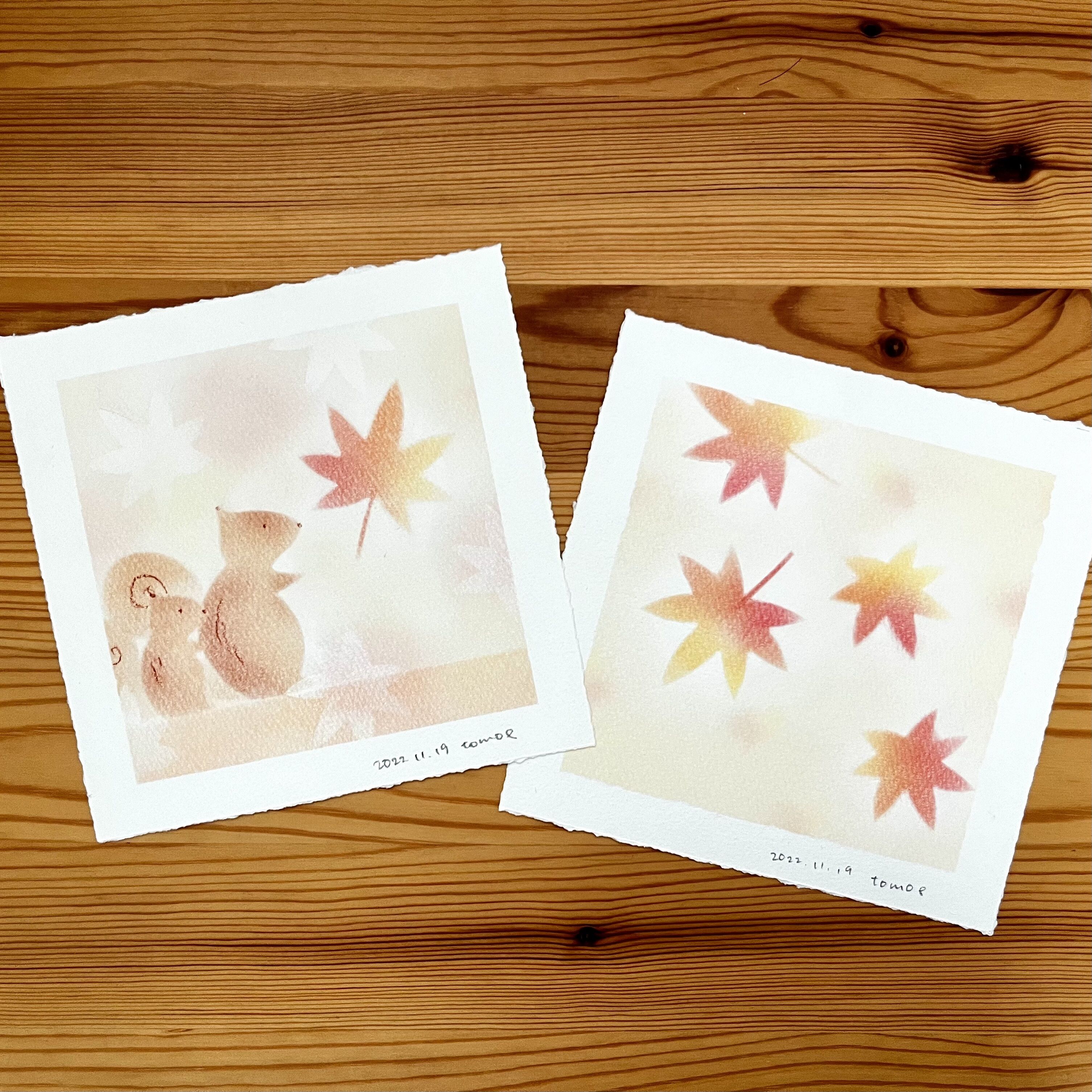 作品展特別ワークショップ「クリスマス」「紅葉」tomoepastel⭐︎田園調布の写真2枚目