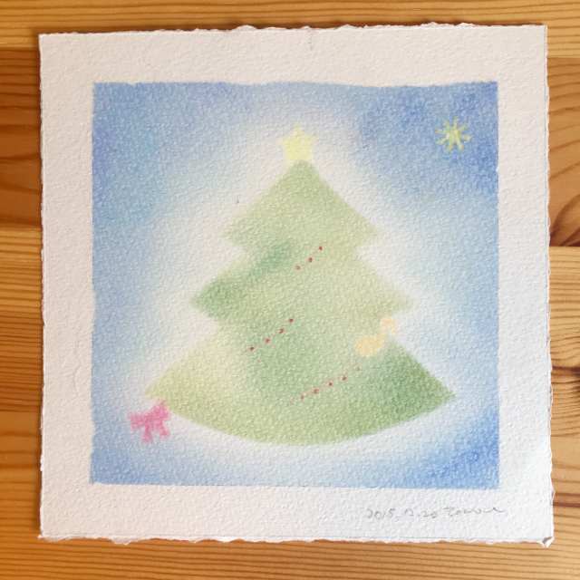 12月「季節のパステル」クリスマスの絵を描こう＊パステル＊の写真3枚目