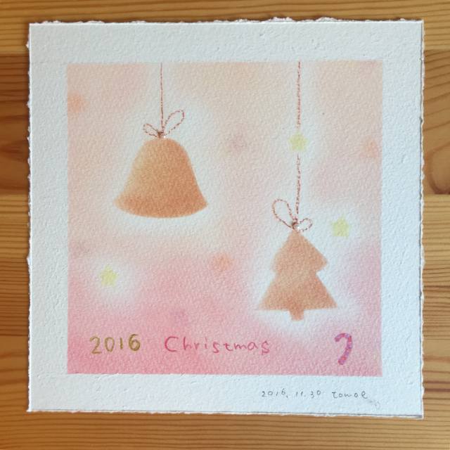 12月「季節のパステル」クリスマスの絵を描こう＊パステル＊の写真2枚目
