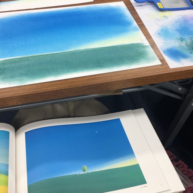 アート・絵画のワークショップ：パステルシャインアートで描く葉