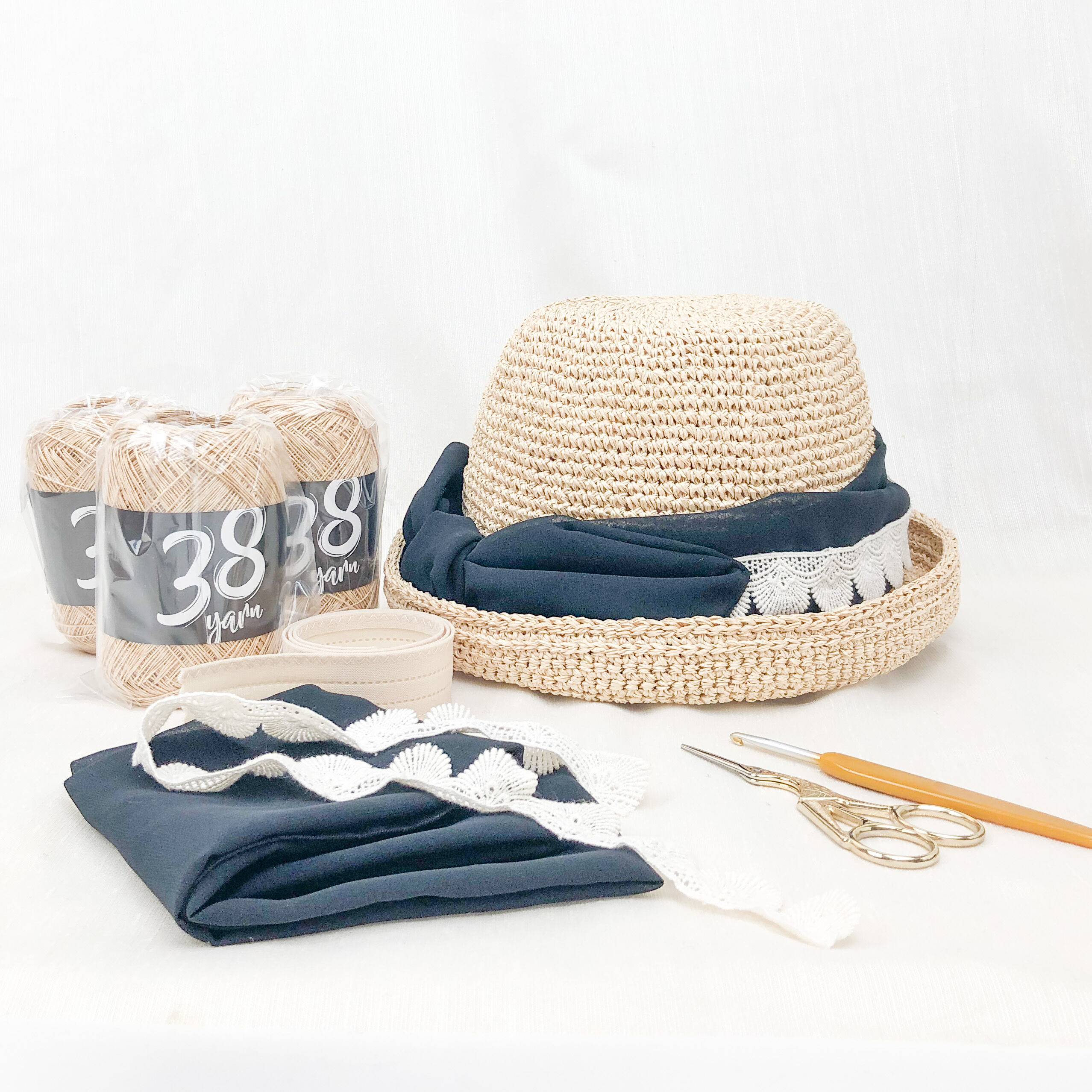【オンライン】かぎ針で編む夏の帽子（初回）の写真