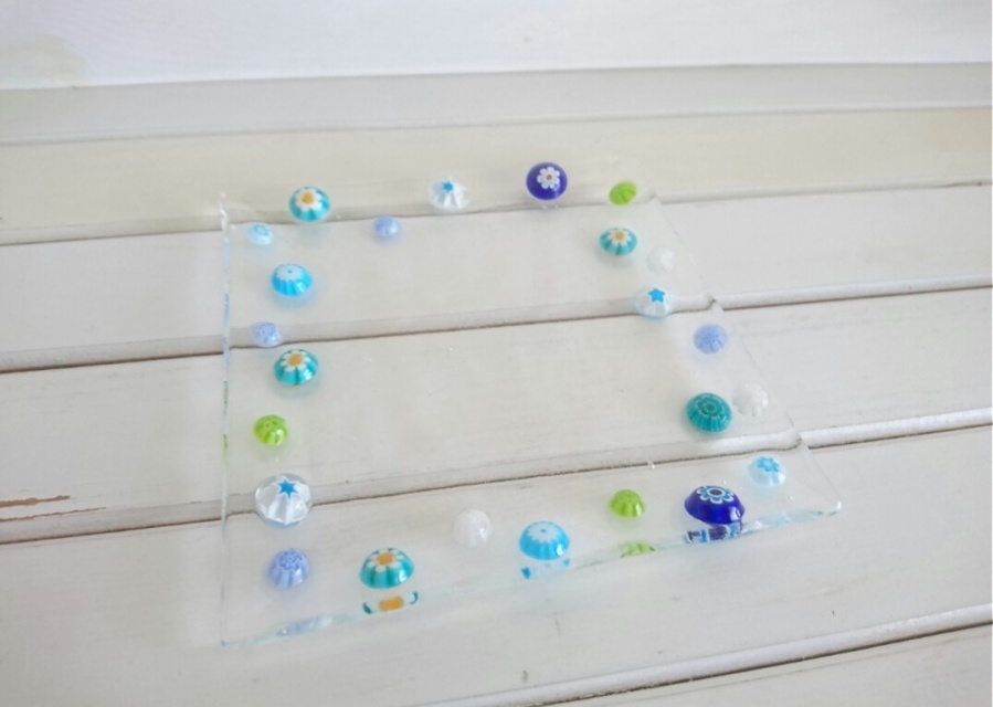 ガラスのワークショップ：ミルフィオリプレート ☆ガラスフュージング