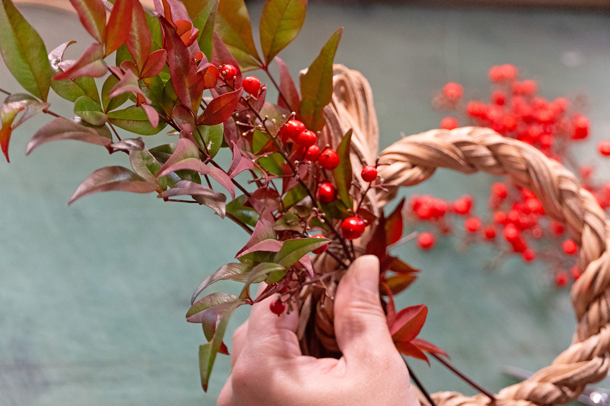革紐でつくる“ここだけの”しめ縄飾り｜12/20限定の写真4枚目