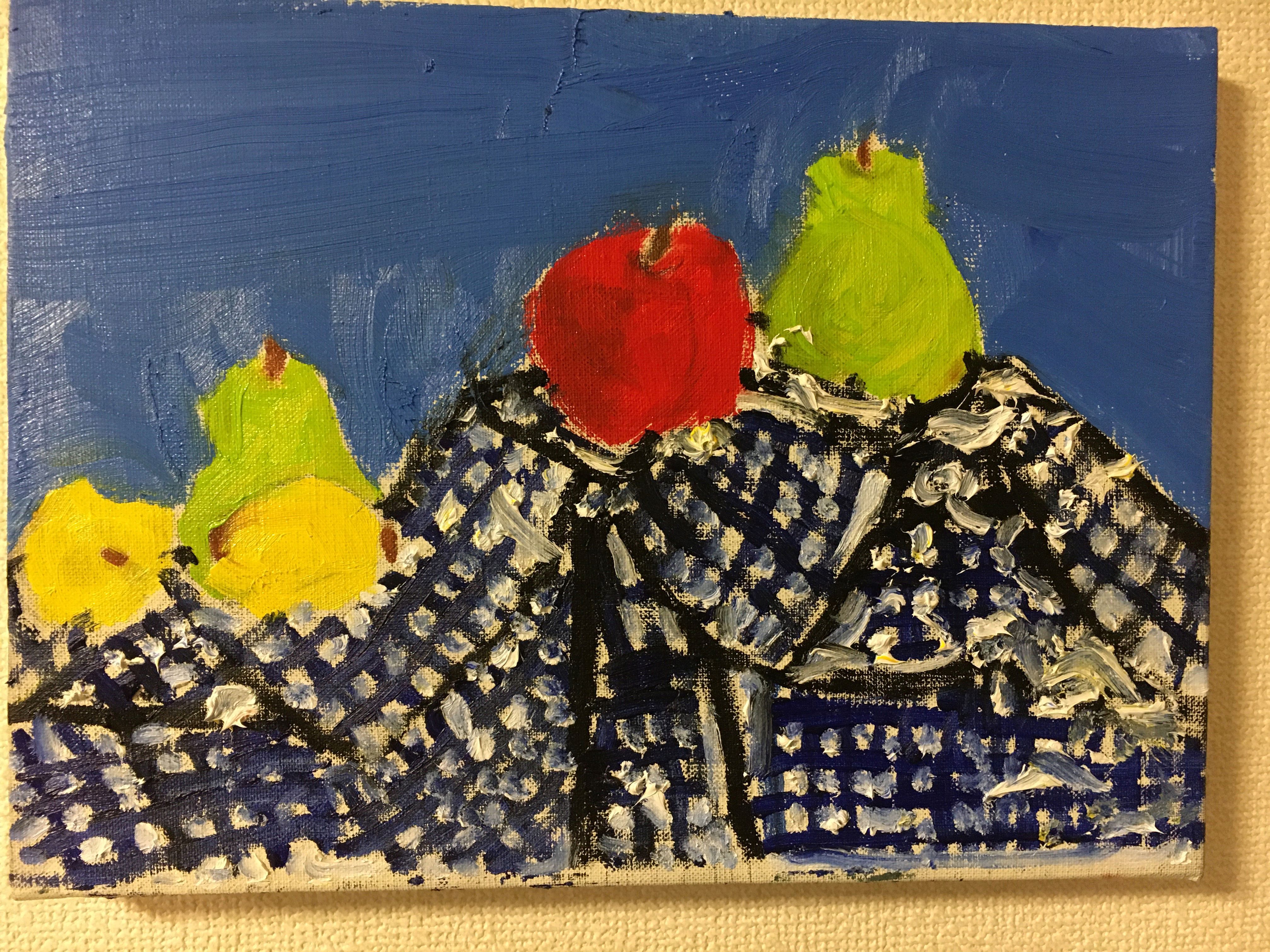 絵画（りんごを描こう〈ポール・セザンヌ風〉/油絵） の写真1枚目