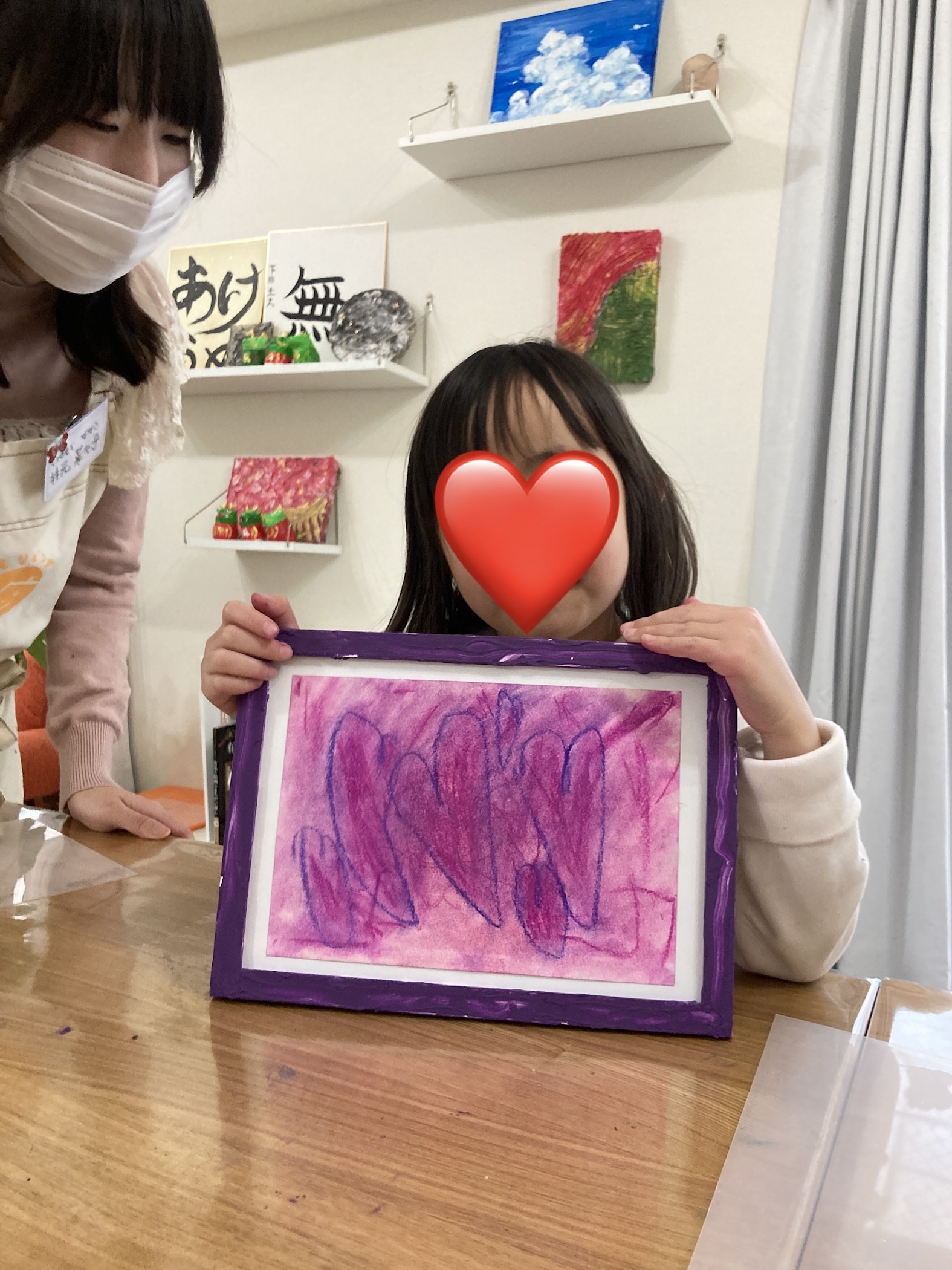 パステルでハートを描こう！の写真5枚目
