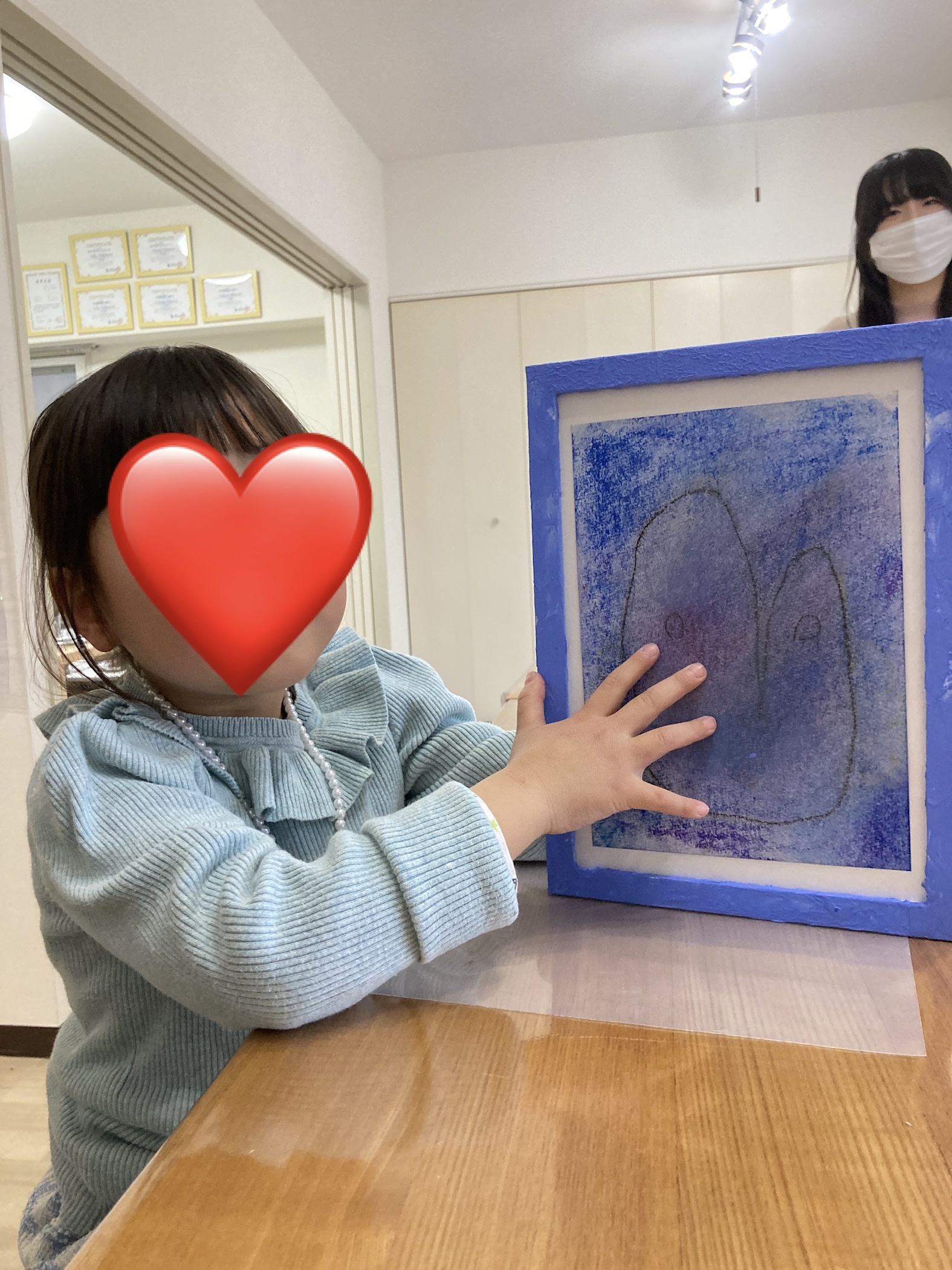 パステルでハートを描こう！の写真2枚目