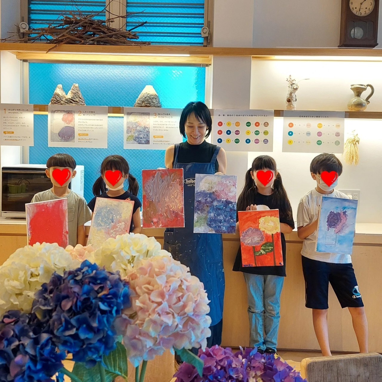 東京のキッズ・子供向けのワークショップ：絵画（睡蓮を描こう〈モネ風