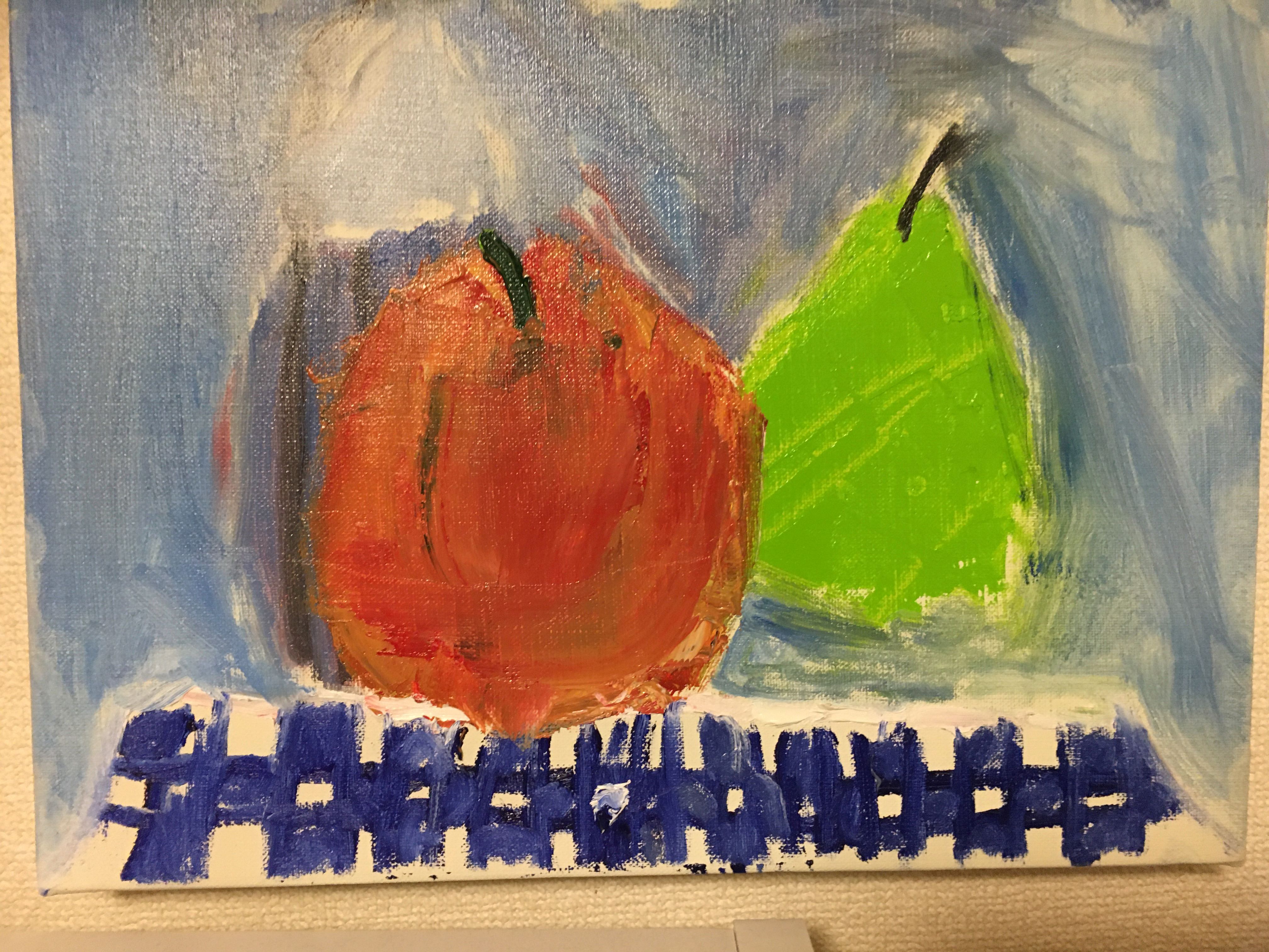 絵画（りんごを描こう〈ポール・セザンヌ風〉/油絵） の写真2枚目