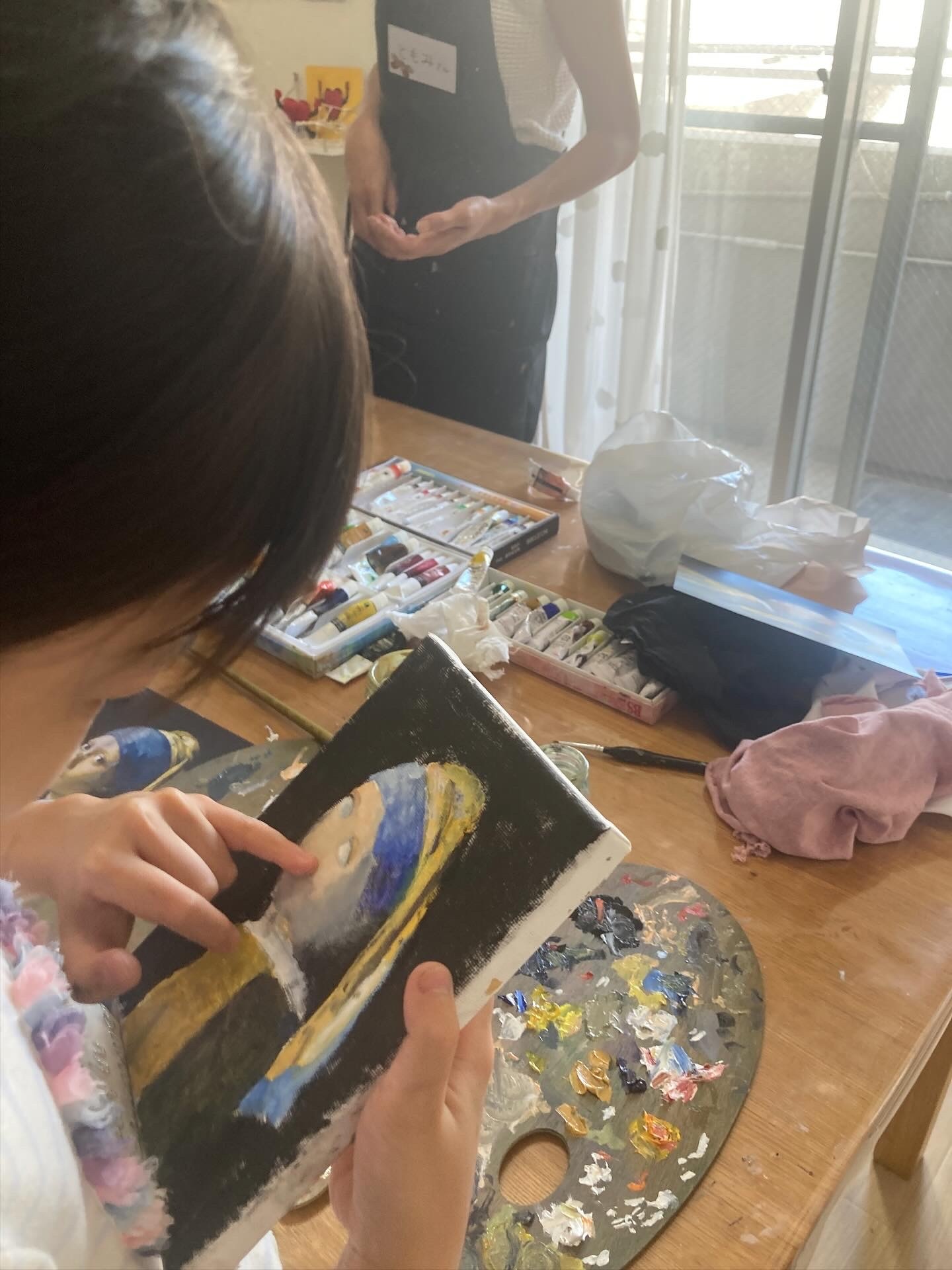 油絵２DAYS「真珠の耳飾りの少女〈フェルメール模写〉」の写真2枚目