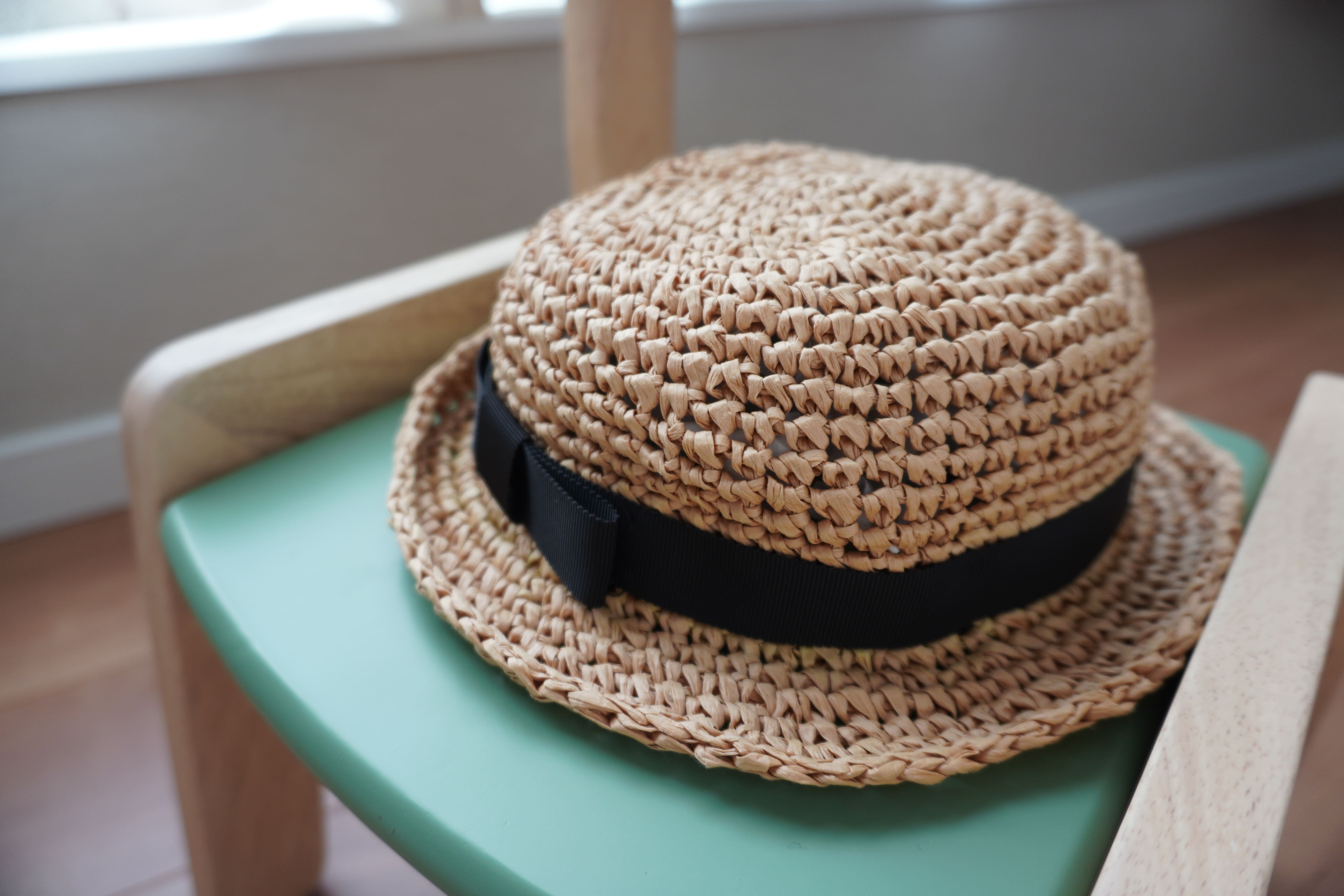かぎ針編みで子どもサイズの麦わら帽子を作ろう！の写真2枚目