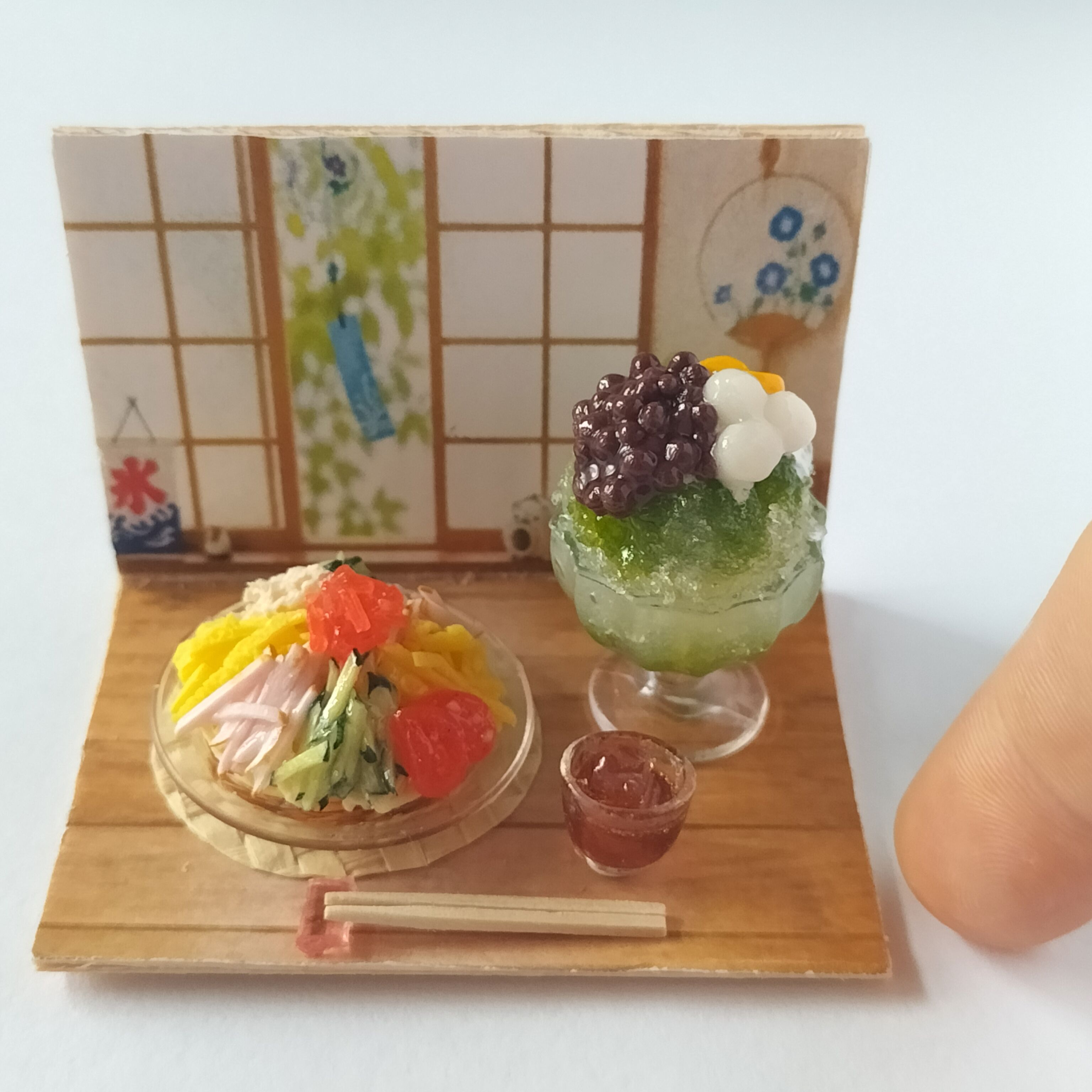 可愛いミニチュアフード体験教室　7月 8月 冷やし中華とかき氷作りの写真1枚目
