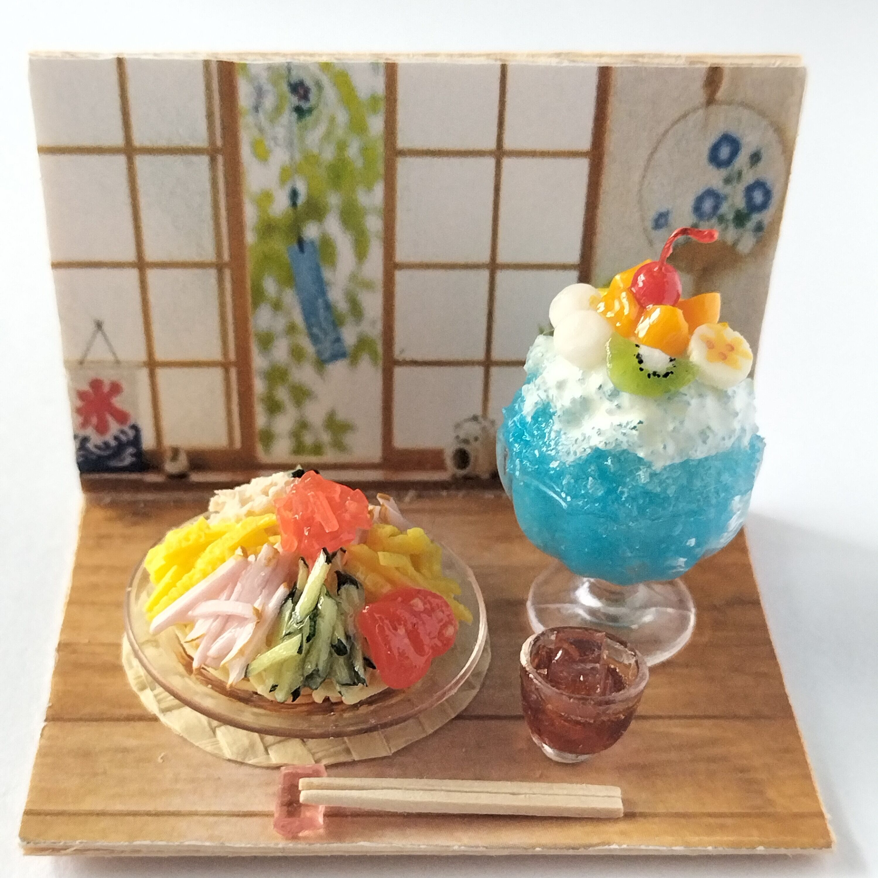 可愛いミニチュアフード体験教室　7月 8月 冷やし中華とかき氷作りの写真4枚目