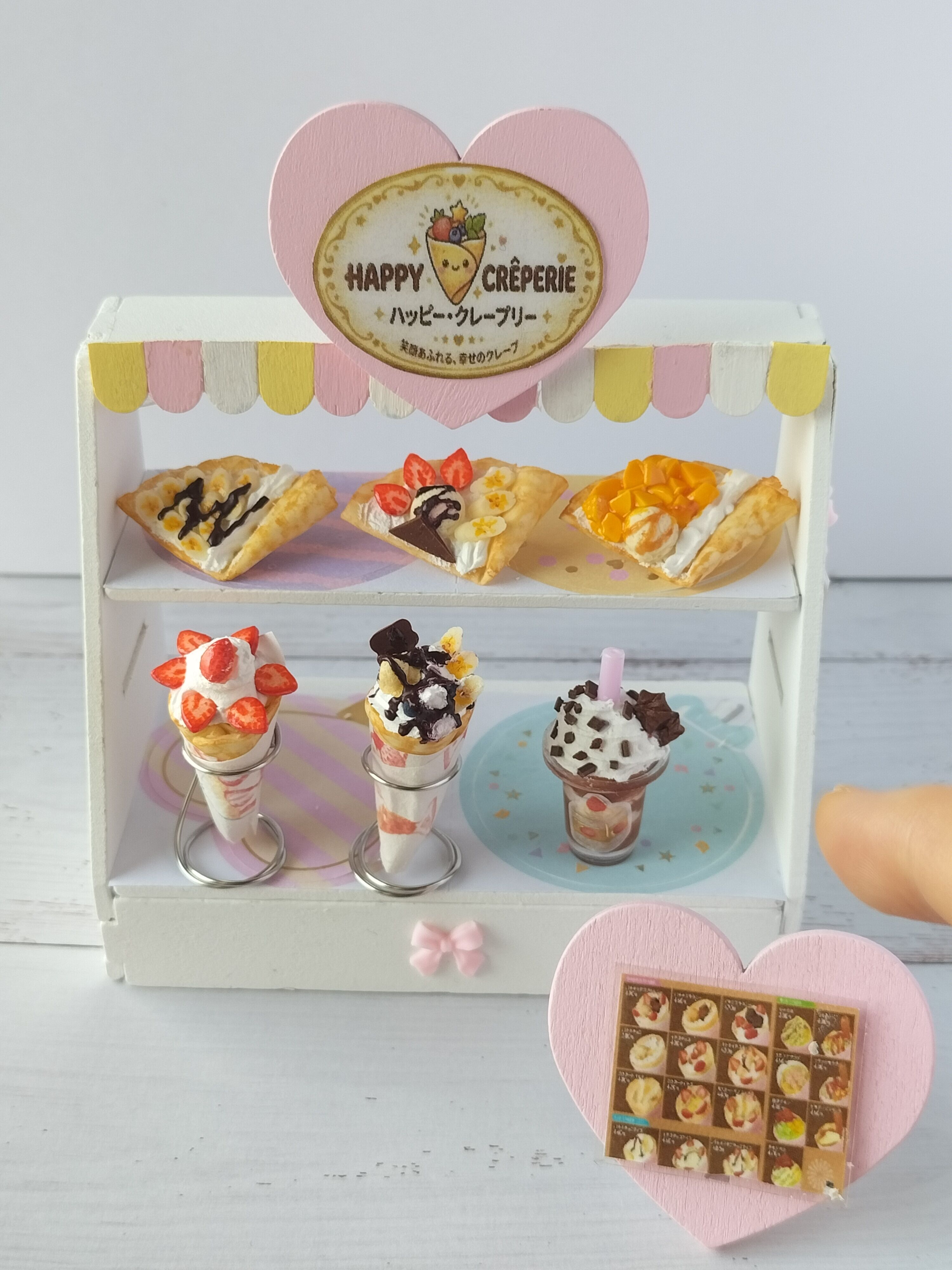 体験 粘土で可愛い ミニチュアフード教室 5月6月クレープ作りの写真