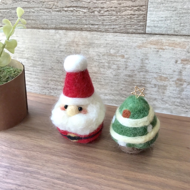 手芸のワークショップ：羊毛フェルトのもこもこ♡クリスマス飾りを作