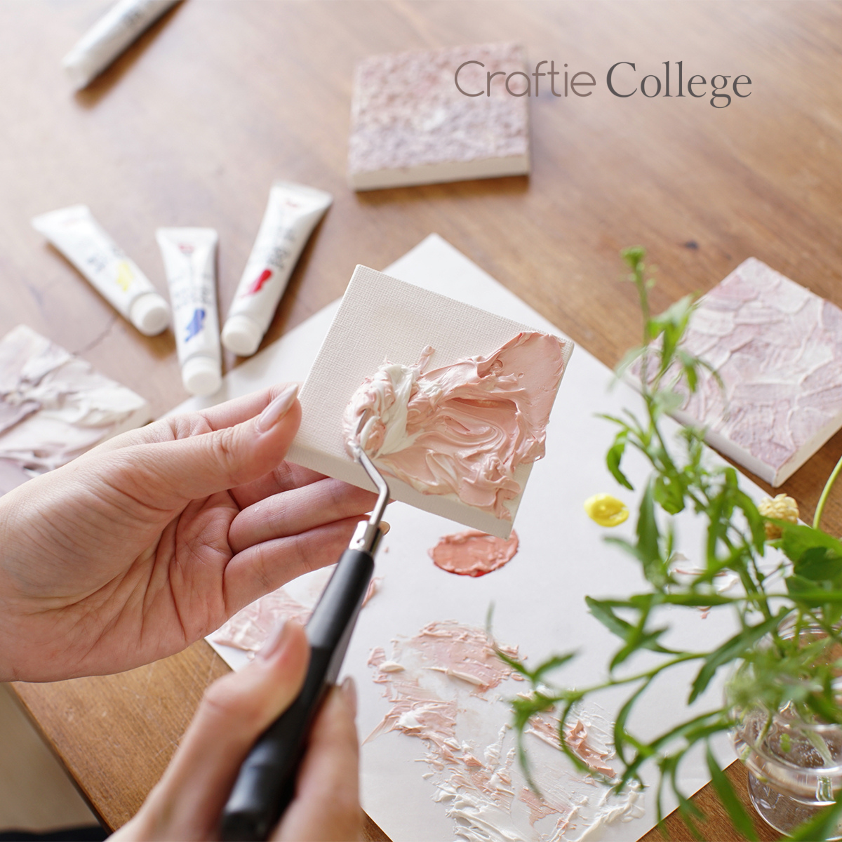 “Craftie Home Boxではじめる” テクスチャーアート最初の一歩の写真2枚目