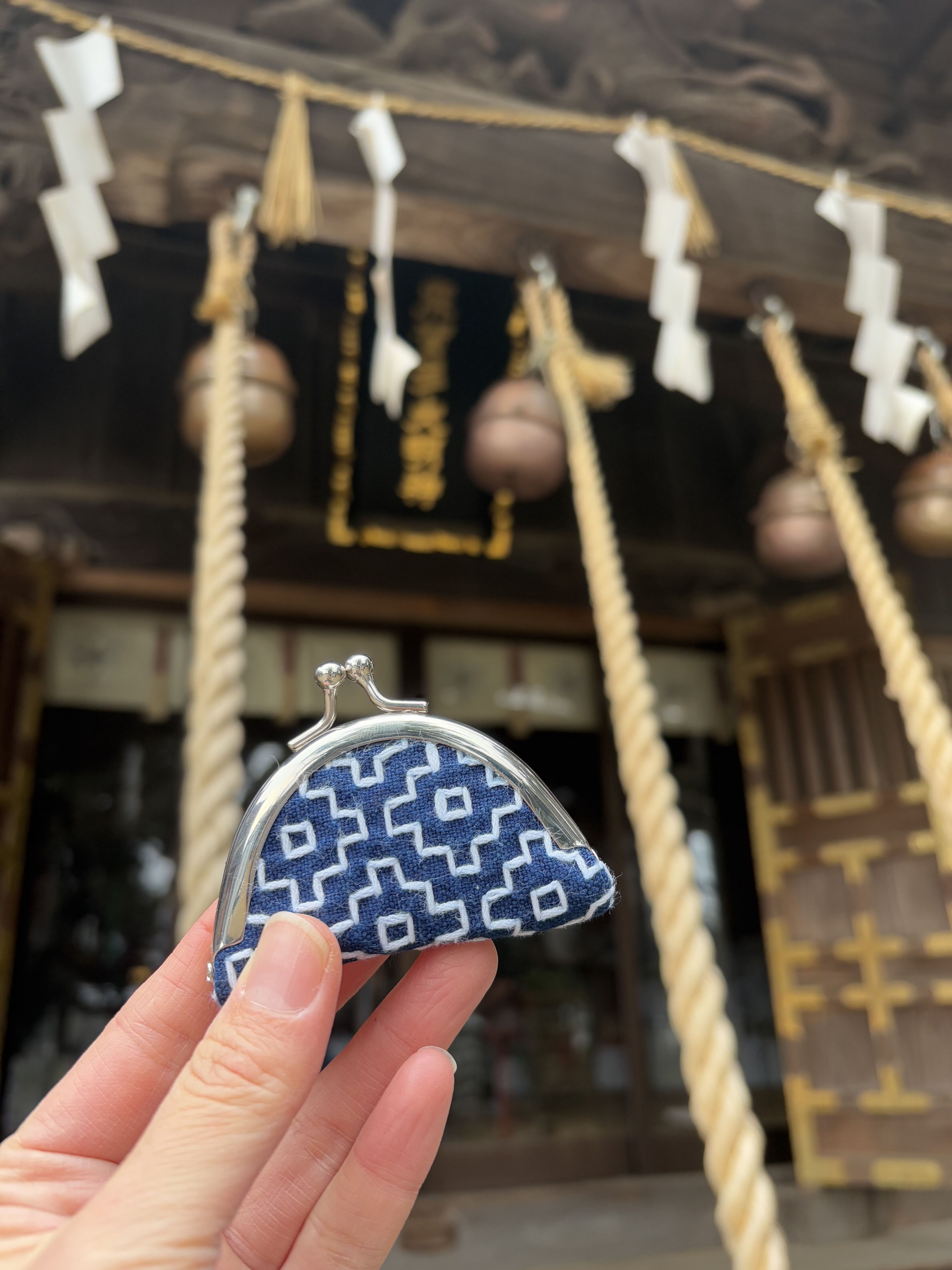 つくる喜びワークショップ-ひと目刺しガマ口-の写真