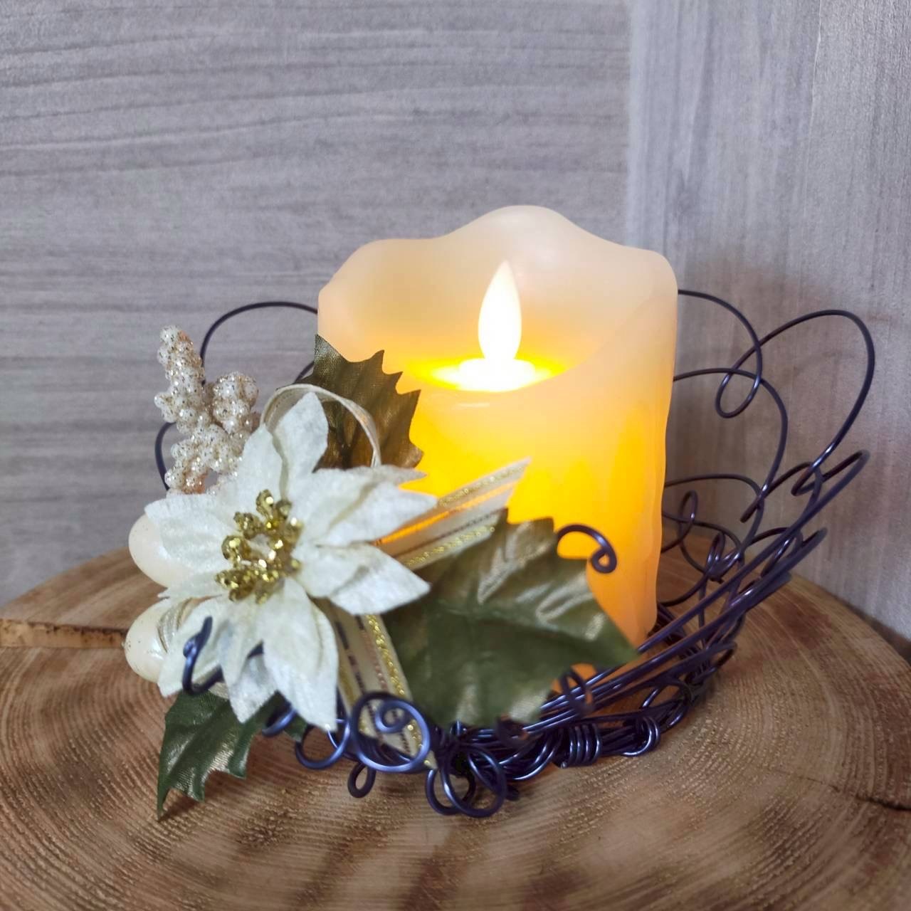 ワイヤークラフト キャンドルフレームの写真