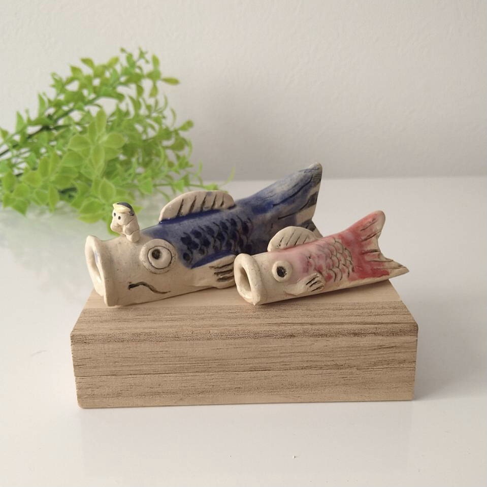 鯉のぼり 陶芸ワークショップの写真