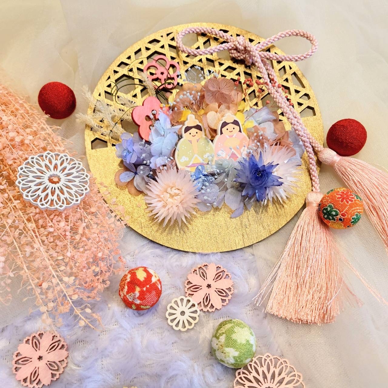 ひなまつり フラワーアレンジメントの写真2枚目