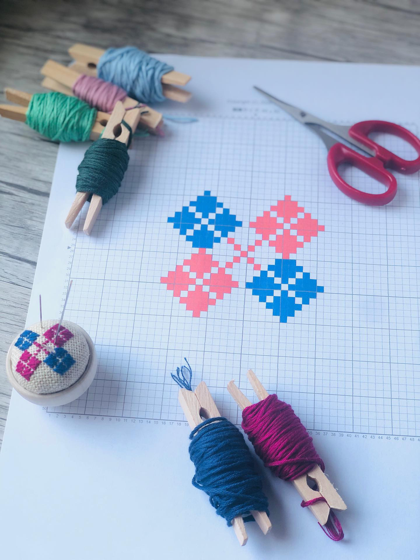 oriiroのこぎん刺しワークショップの写真2枚目