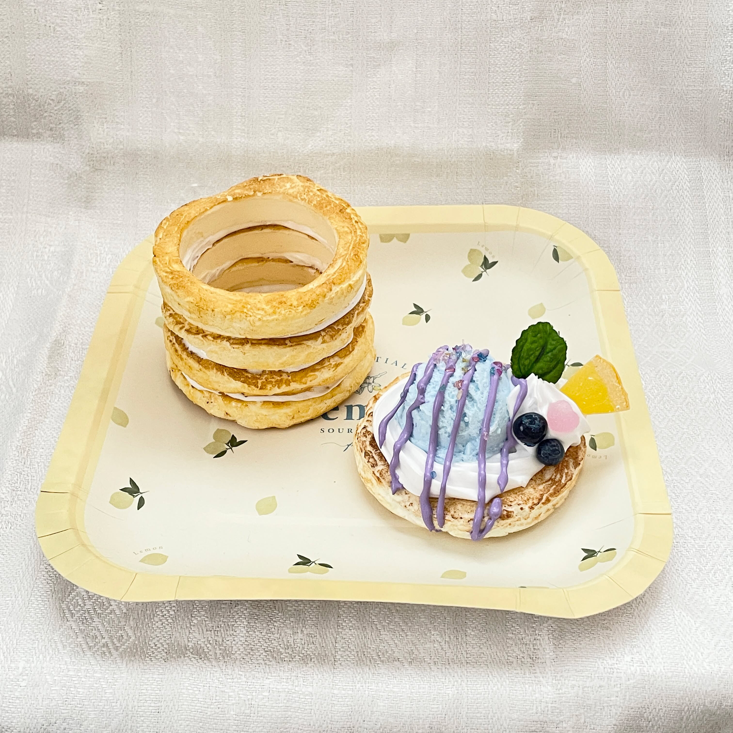 食品サンプルで作るパンケーキの小物入れの写真2枚目