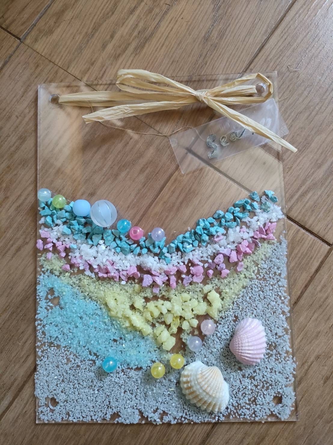 夏のアートフレーム作りの写真4枚目