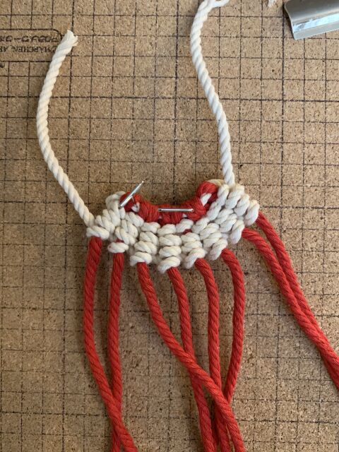 マクラメ編み　クリスマス　ガーランドの当日の流れ・雰囲気の写真4枚目