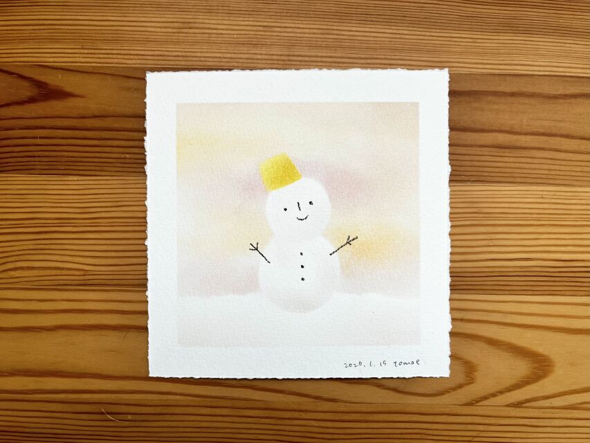  ＜季節のパステル＞パステルシャインアートで「雪うさぎ・あおぞらと大地」を描こうの当日の流れ・雰囲気の写真2枚目