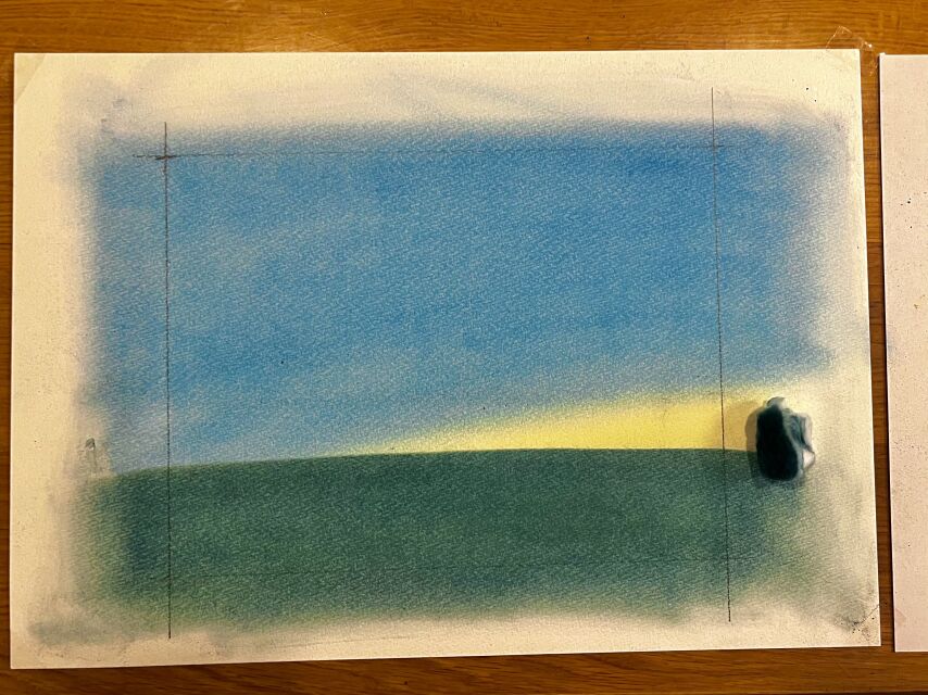 (葉祥明美術館公認)パステルと水彩で葉祥明さんの絵を描く講座「羊と草原」の当日の流れ・雰囲気の写真3枚目