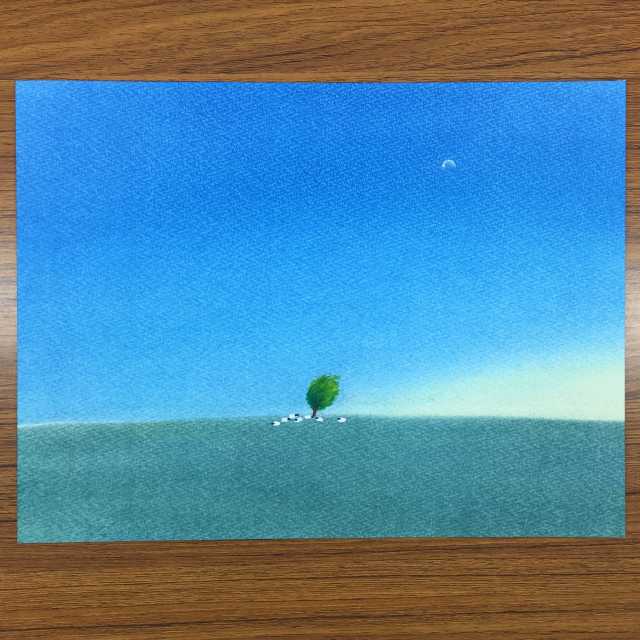 パステルシャインアートで描く葉祥明講座①「羊と草原」＊中目黒＊の当日の流れ・雰囲気の写真4枚目