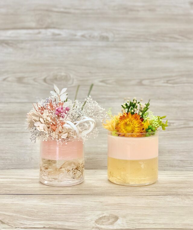 【お花クラフト】お花のアロマブーケグラスの当日の流れ・雰囲気の写真4枚目