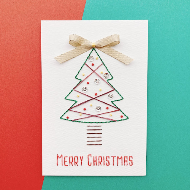 リボン・スパンコール・ビーズを使って、紙刺繍のクリスマスカードを作ろう！の当日の流れ・雰囲気の写真3枚目
