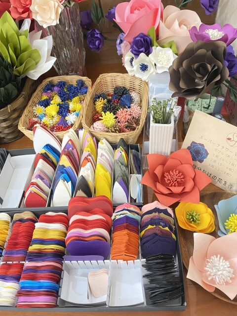 ペーパーフラワーWS♥好きな色を選んでつくる神子花作りの当日の流れ・雰囲気の写真2枚目