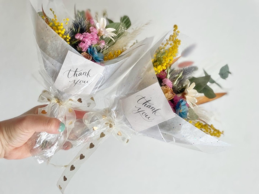 ミモザと春の草花を楽しむワークショップの当日の流れ・雰囲気の写真9枚目