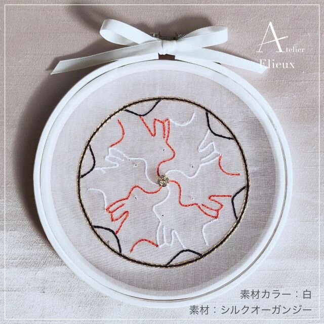 【オンライン開催】リュネビル刺繍体験レッスン（星座・植物・動物）の当日の流れ・雰囲気の写真6枚目