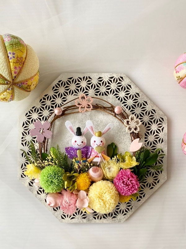 【ひなまつり　フラワーアレンジメント】の当日の流れ・雰囲気の写真1枚目