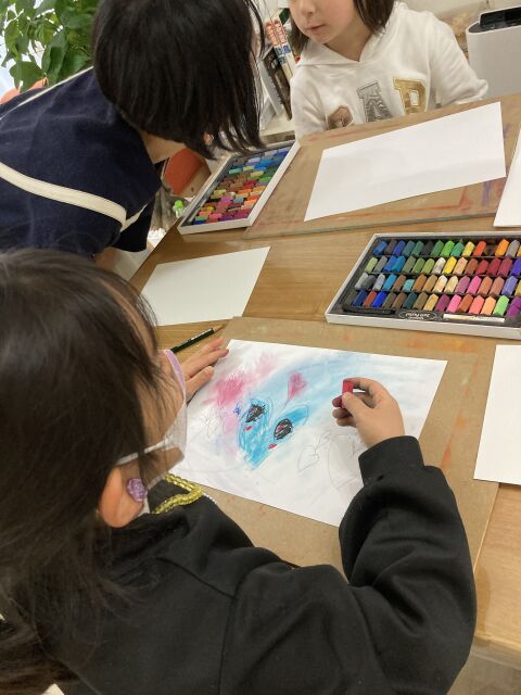 パステルでハートを描こう！の当日の流れ・雰囲気の写真2枚目