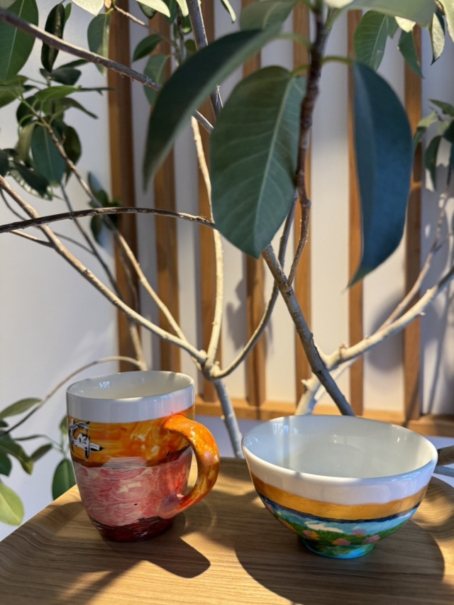 カラフルな江戸塗りで器を作る体験・厳選されたお茶とお茶菓子付きのプランの当日の流れ・雰囲気の写真2枚目