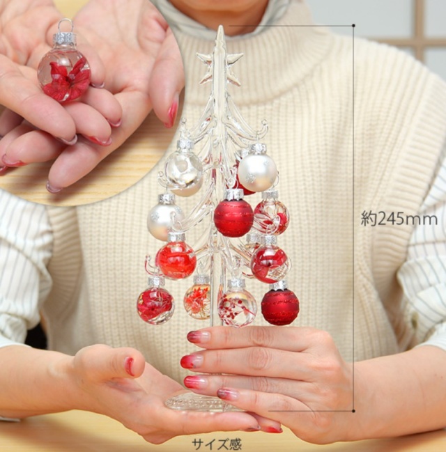 【数量限定オンラインレッスン】クリスマスガラスツリー作成レッスンの当日の流れ・雰囲気の写真2枚目