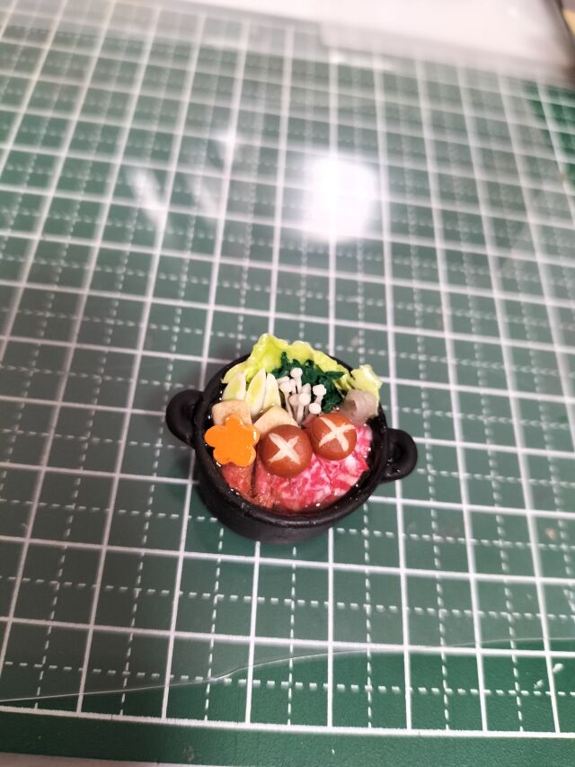 体験 粘土で可愛い ミニチュアフード教室 すき焼きの回の当日の流れ・雰囲気の写真3枚目