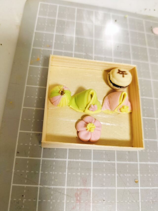 体験 粘土で可愛い ミニチュアフード教室 1月 2月 和菓子の回の当日の流れ・雰囲気の写真3枚目