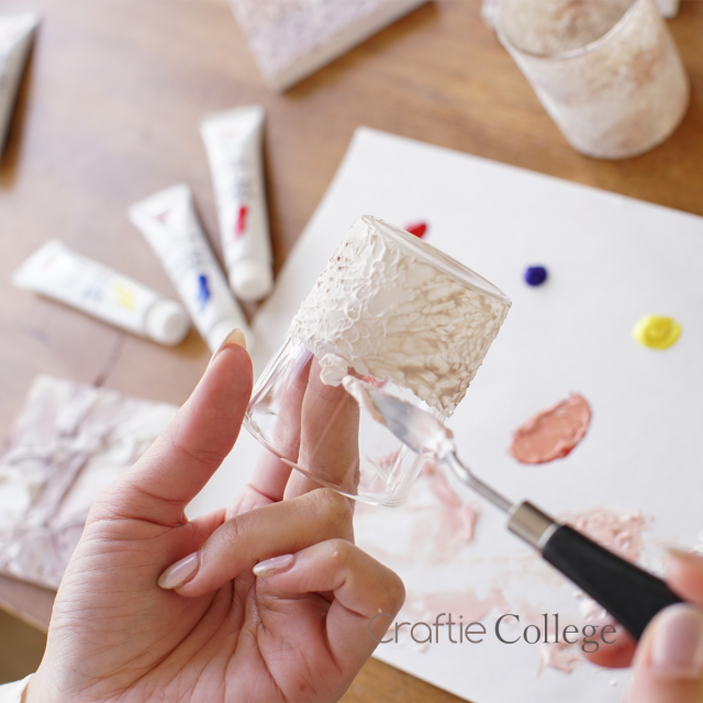 “Craftie Home Boxではじめる” テクスチャーアート最初の一歩の当日の流れ・雰囲気の写真3枚目